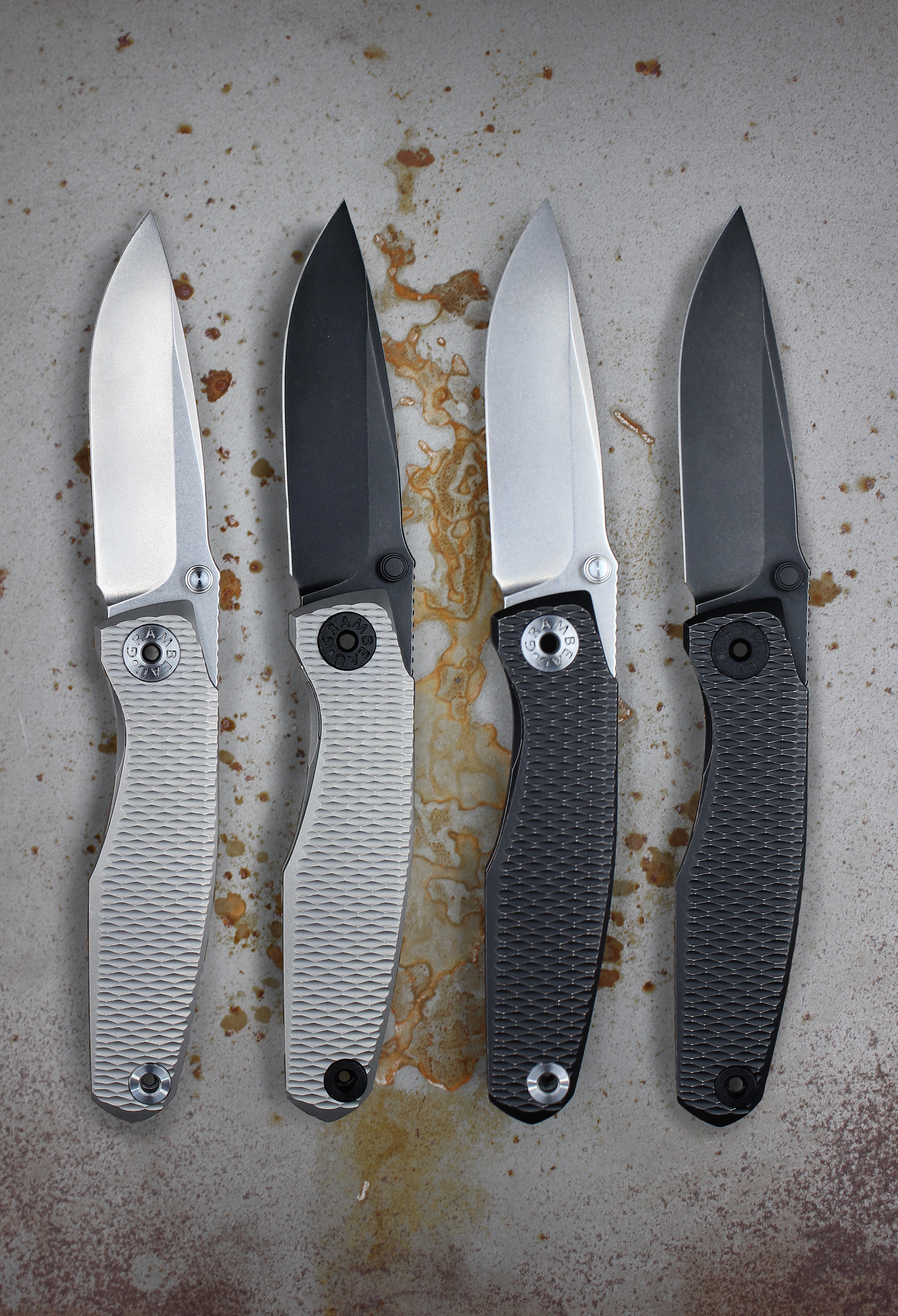 Russ EDC Diamond Milling PRE-ORDER – Grambeau Knives